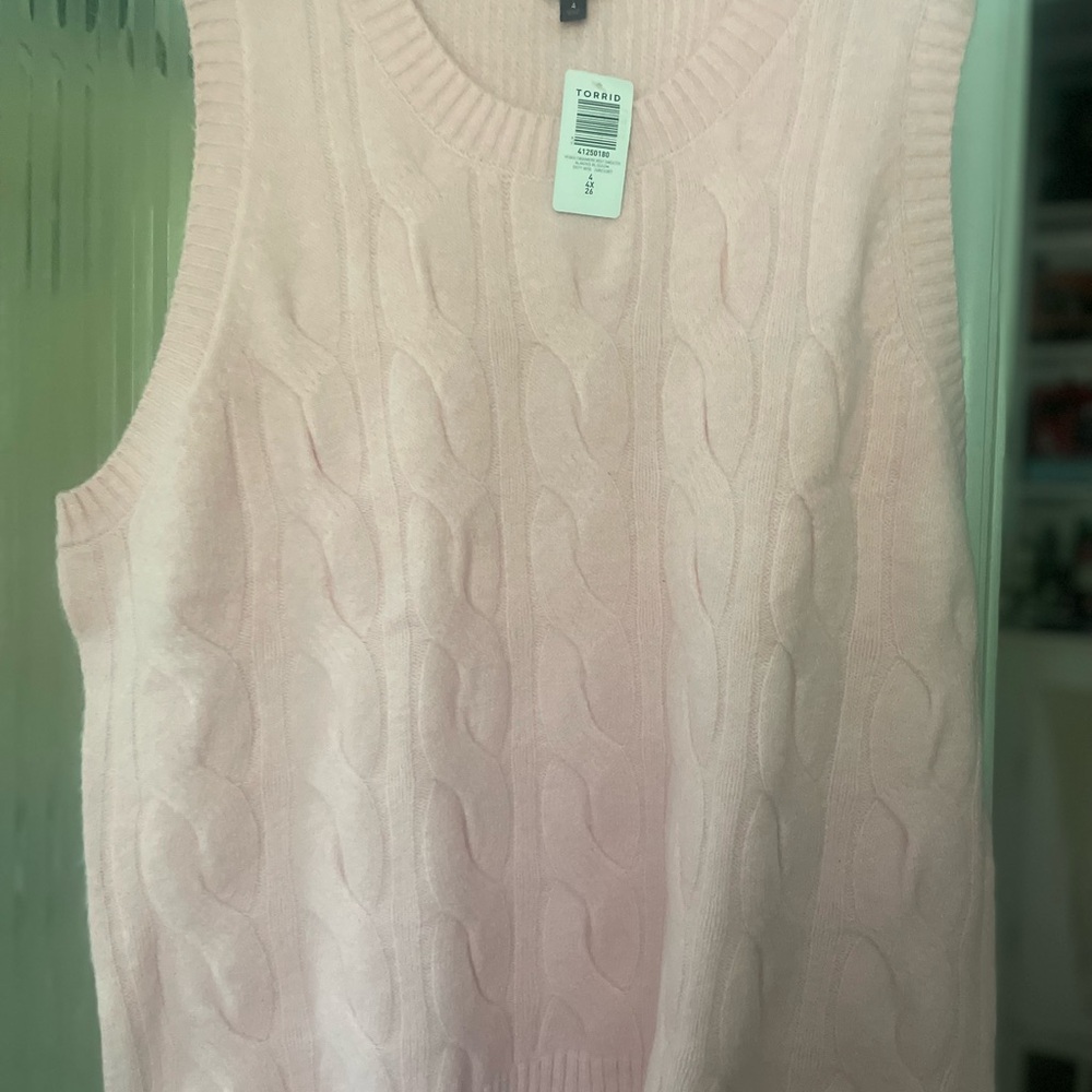 NWT Torrid Sleeveless Sweater- vegan cashmere size 4x - Picture 5 of 7